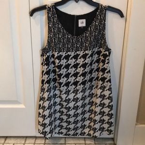 CAbi black and white blouse